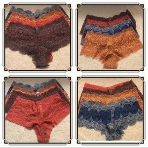 4 for $30 Pair VS Shortie Lace Panties, All Size M